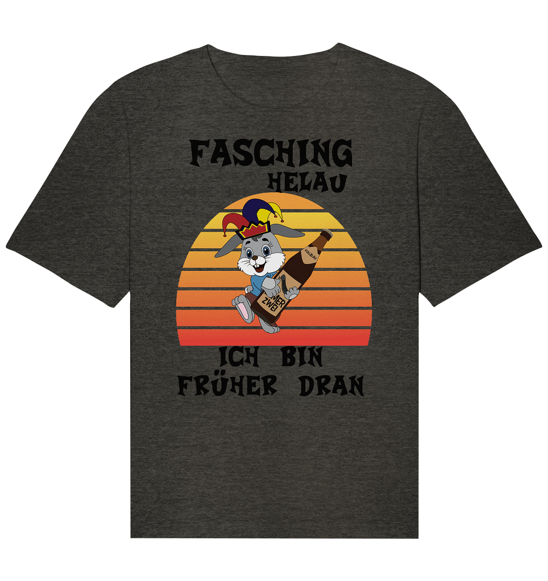 Fasching Helau, Osterhase feiert Karneval, Helau - Organic Relaxed Shirt