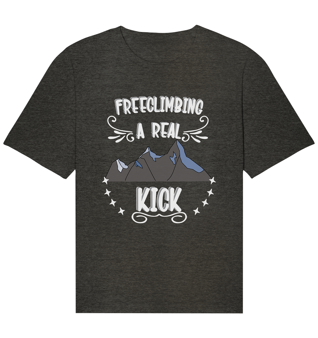 Freeclimbing - a real kick, sportlich & gefährlich - Organic Relaxed Shirt