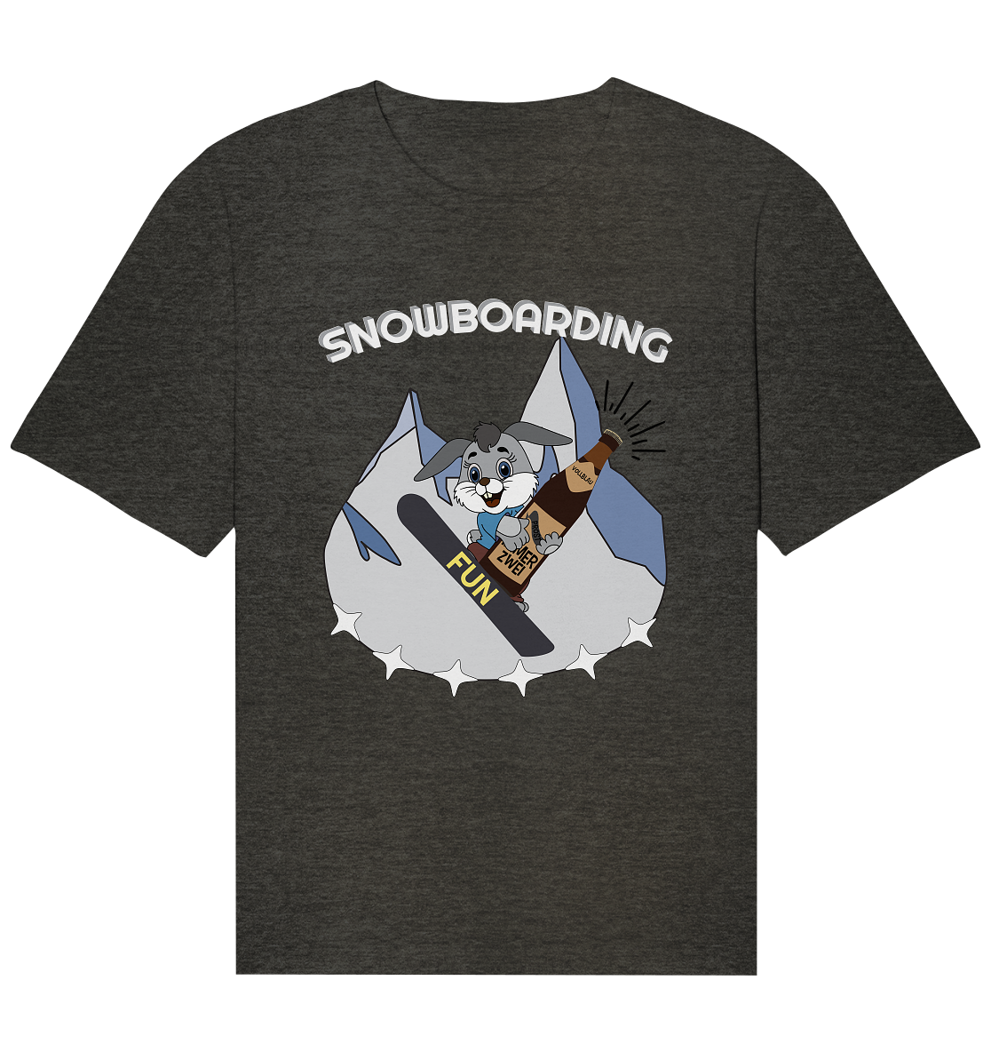 Snowboarder, Apres- Ski, Party danach, Piste, Helles Design - Organic Relaxed Shirt