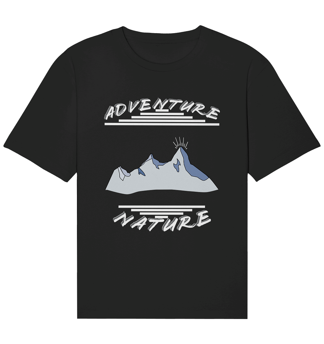 Adventure Nature, Abenteuer Natur, Camping, Geocaching - Organic Relaxed Shirt