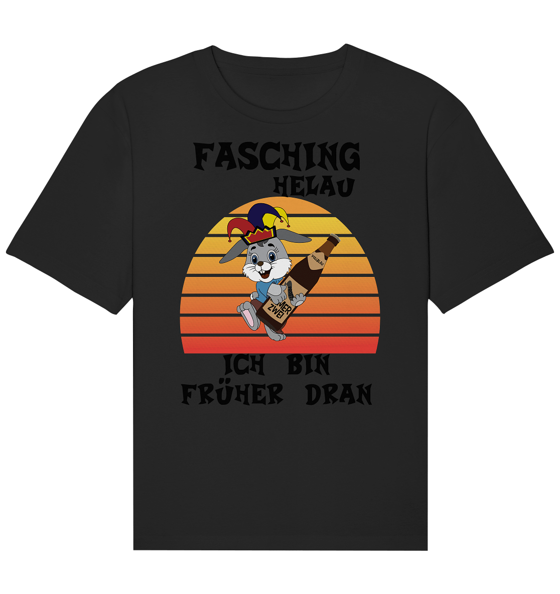 Fasching Helau, Osterhase feiert Karneval, Helau - Organic Relaxed Shirt