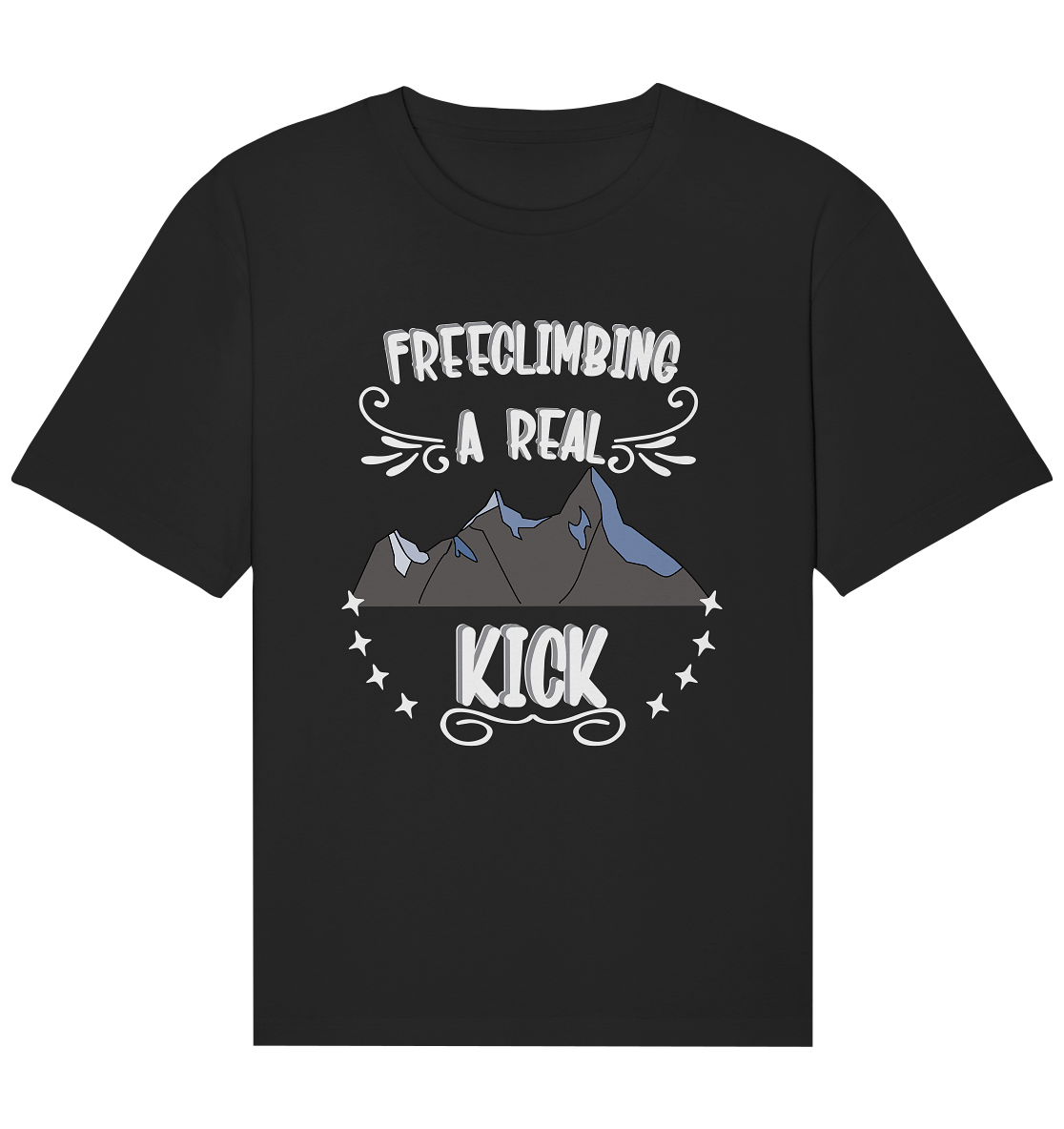 Freeclimbing - a real kick, sportlich & gefährlich - Organic Relaxed Shirt