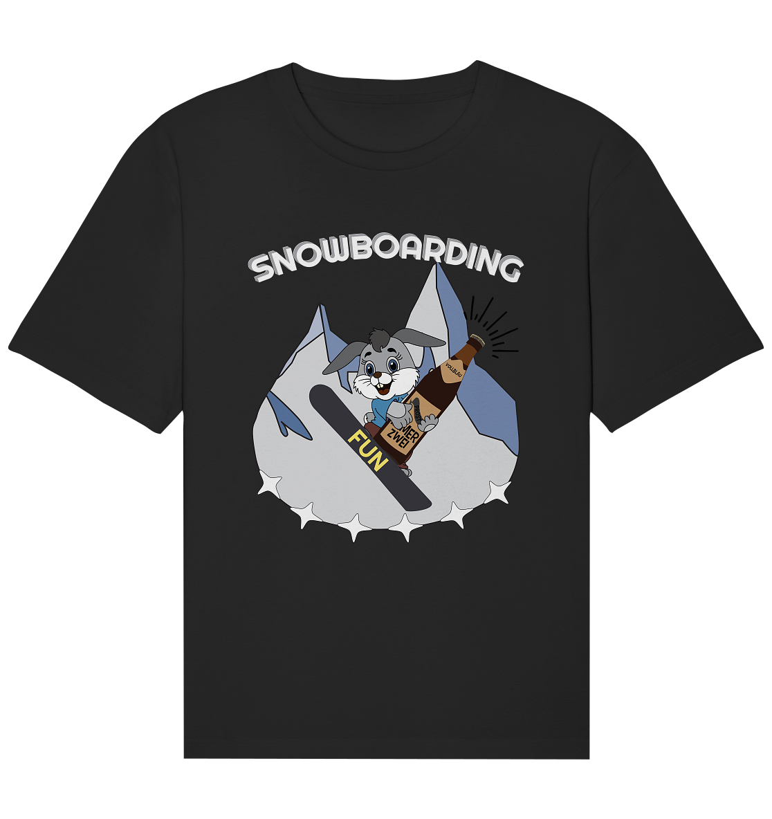 Snowboarder, Apres- Ski, Party danach, Piste, Helles Design - Organic Relaxed Shirt