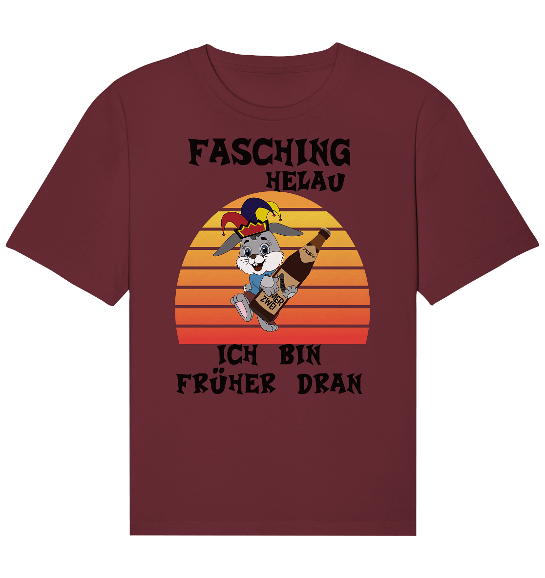 Fasching Helau, Osterhase feiert Karneval, Helau - Organic Relaxed Shirt