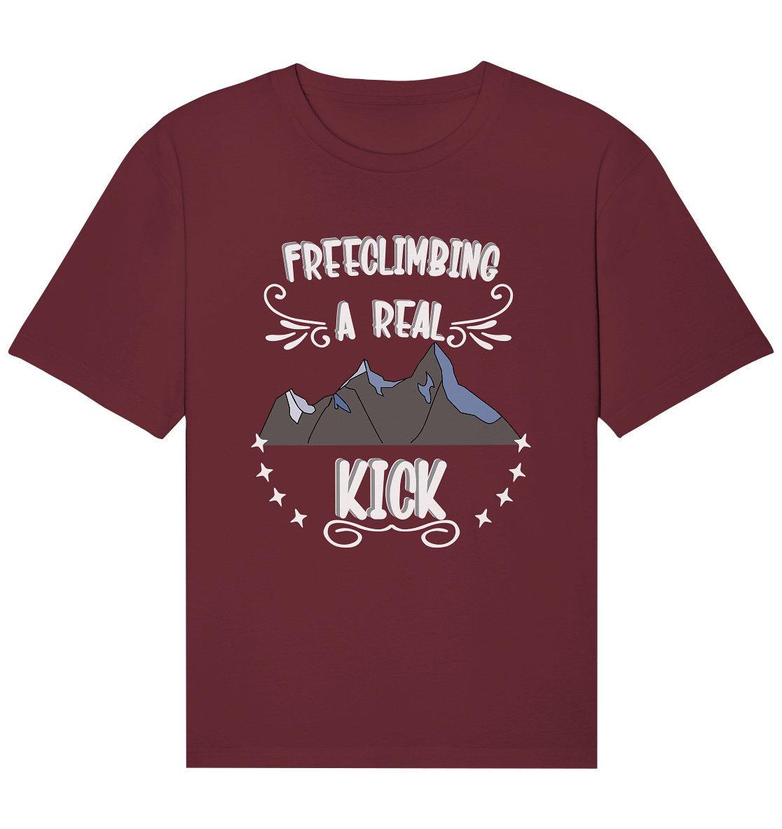 Freeclimbing - a real kick, sportlich & gefährlich - Organic Relaxed Shirt