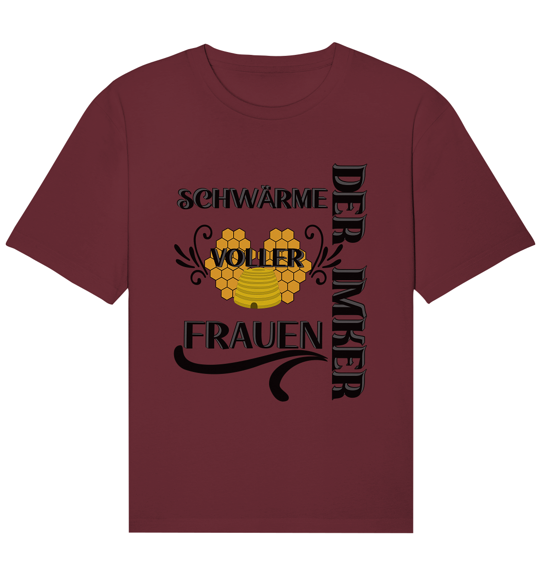 Der Imker, schwärme voller Frauen, Imkerei, Helden, schwarzes Design - Organic Relaxed Shirt
