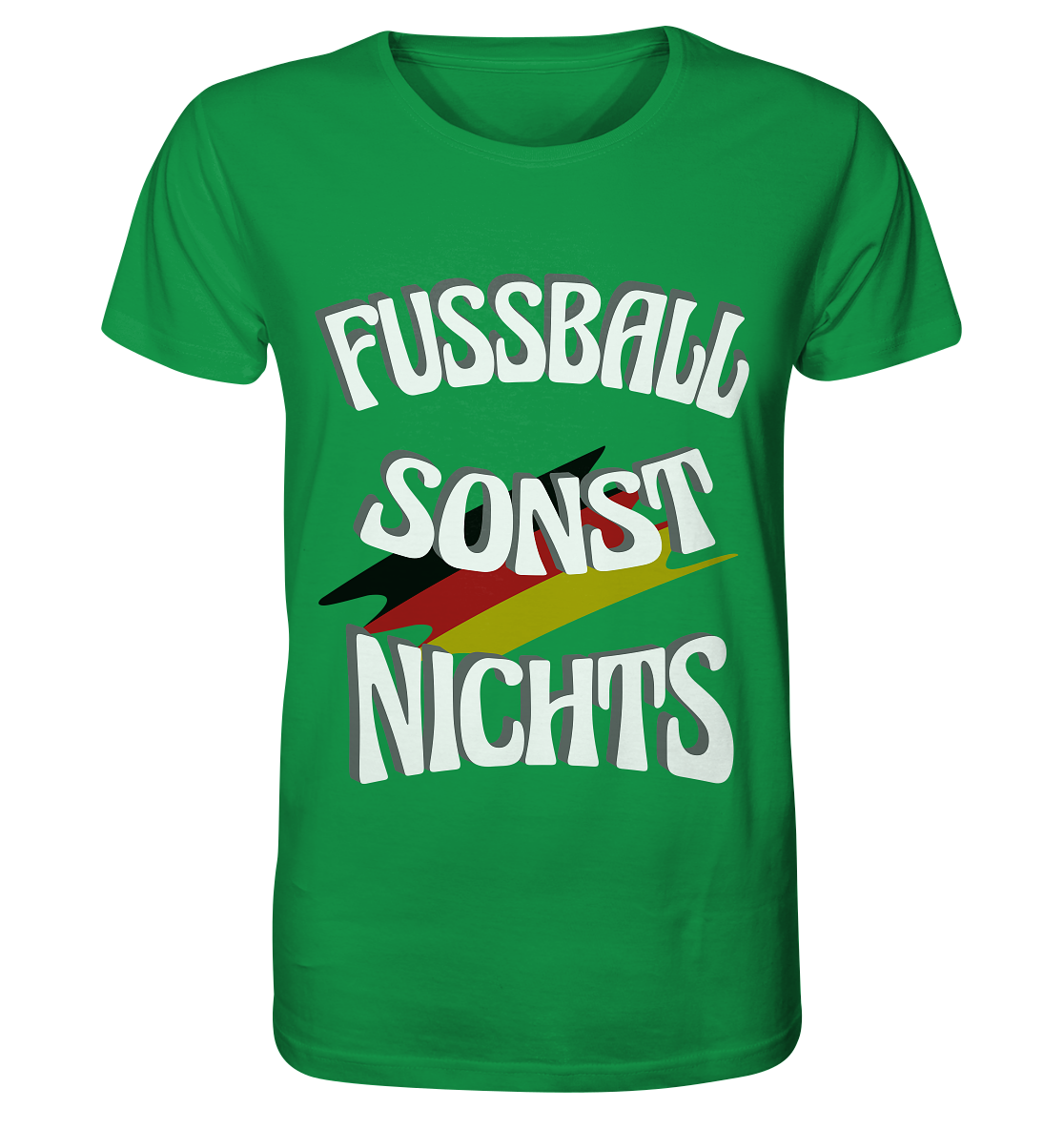 Fussball sonst Nichts, mit Leib und Seele Fan, Fußballfans - Organic Shirt