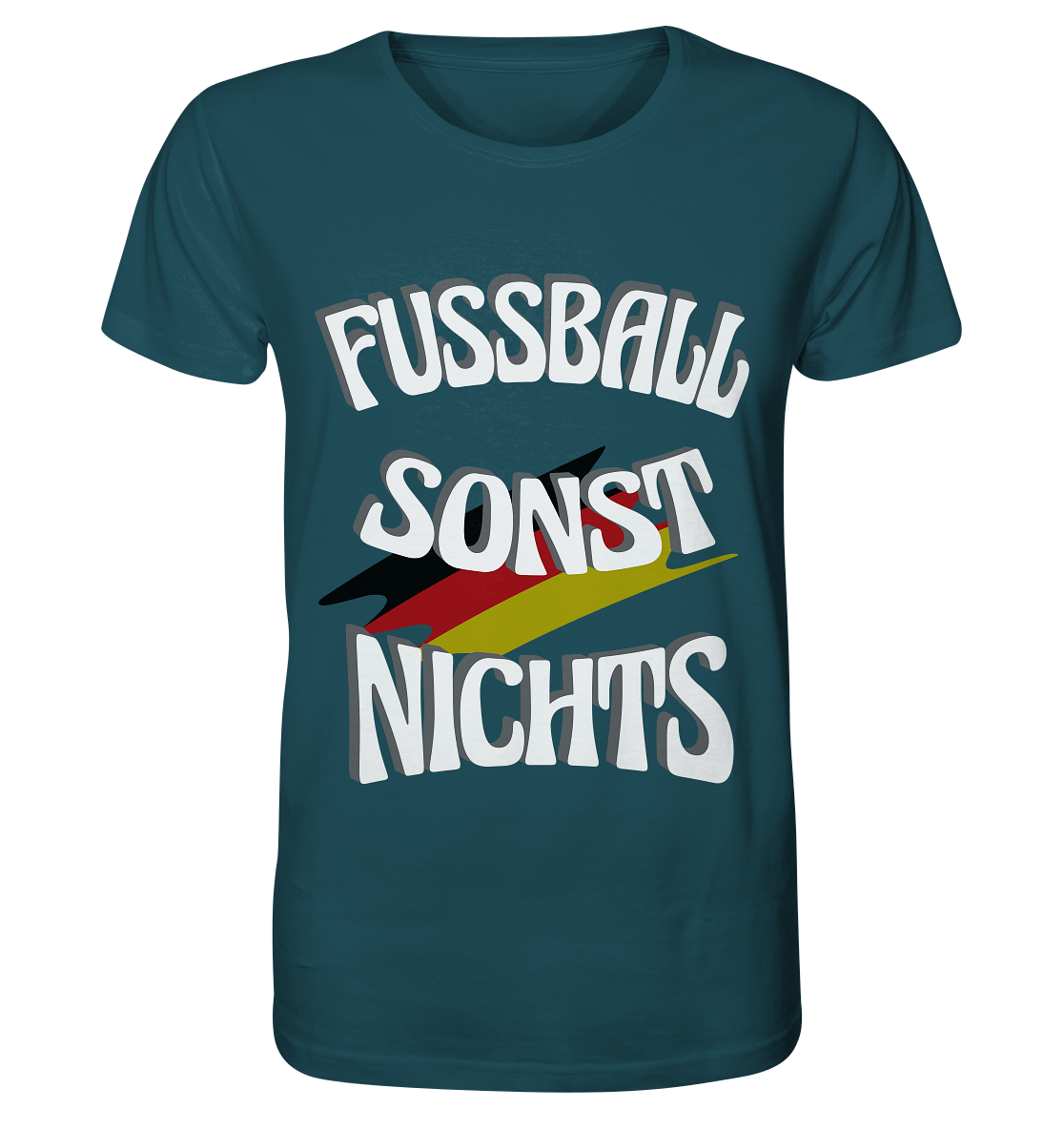 Fussball sonst Nichts, mit Leib und Seele Fan, Fußballfans - Organic Shirt