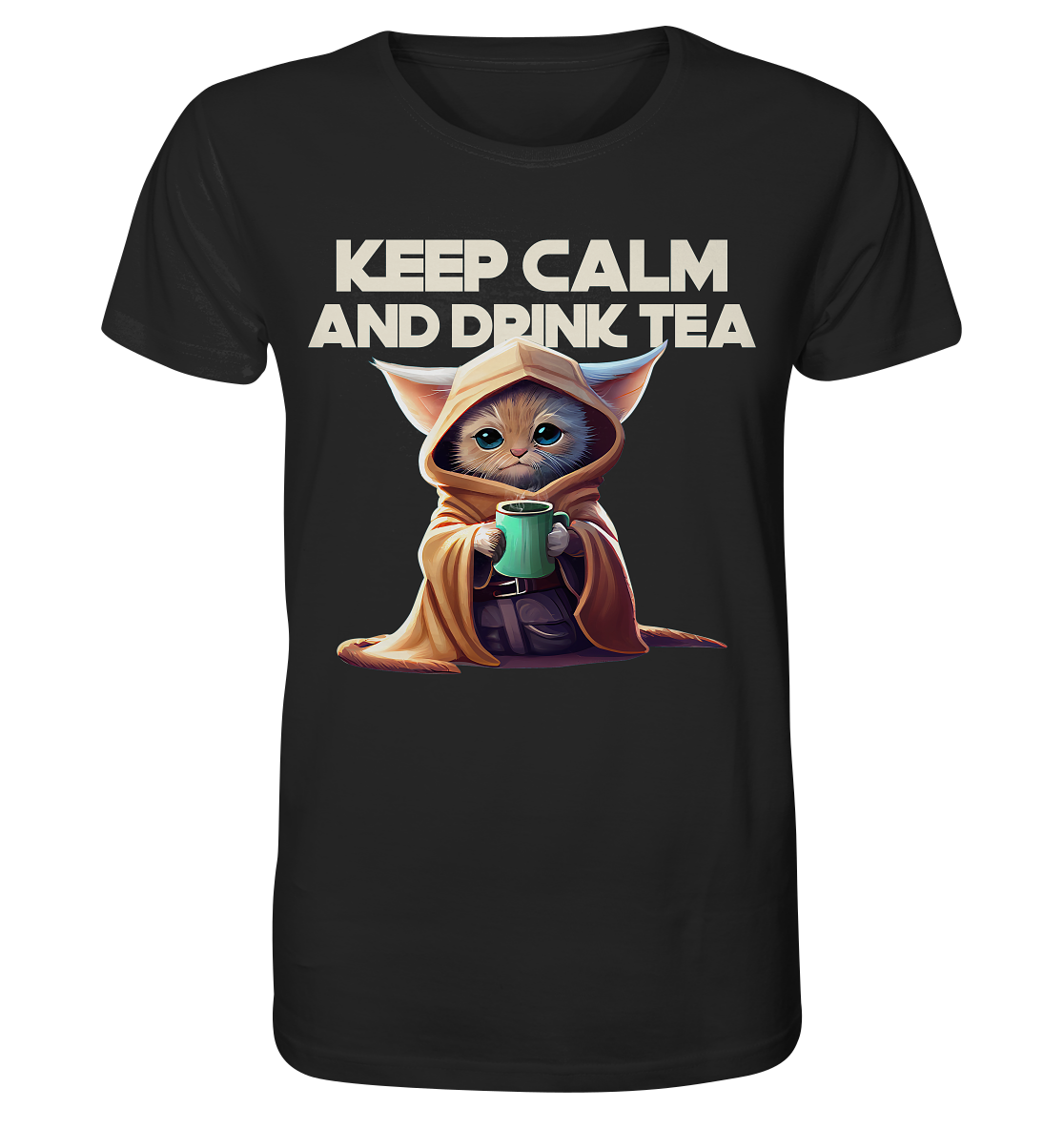 T-Shirt- Keep Calm- coole Basic für jeden Look- Organic T-Shirt
