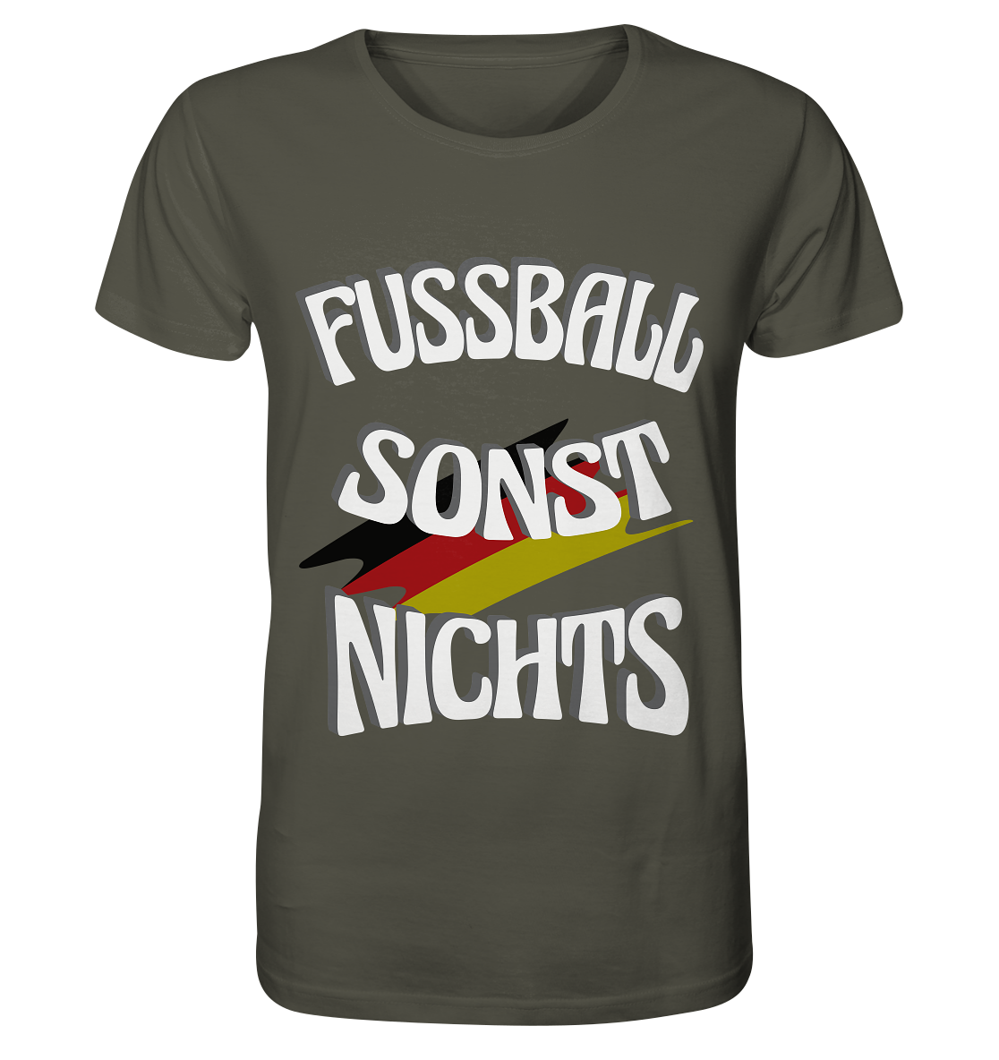 Fussball sonst Nichts, mit Leib und Seele Fan, Fußballfans - Organic Shirt