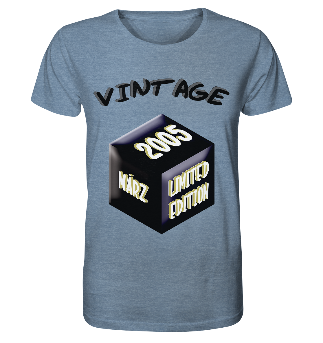Vintage 2005 MÄRZ Limited Edition, Geschenk zum 18 - Organic Shirt (meliert)