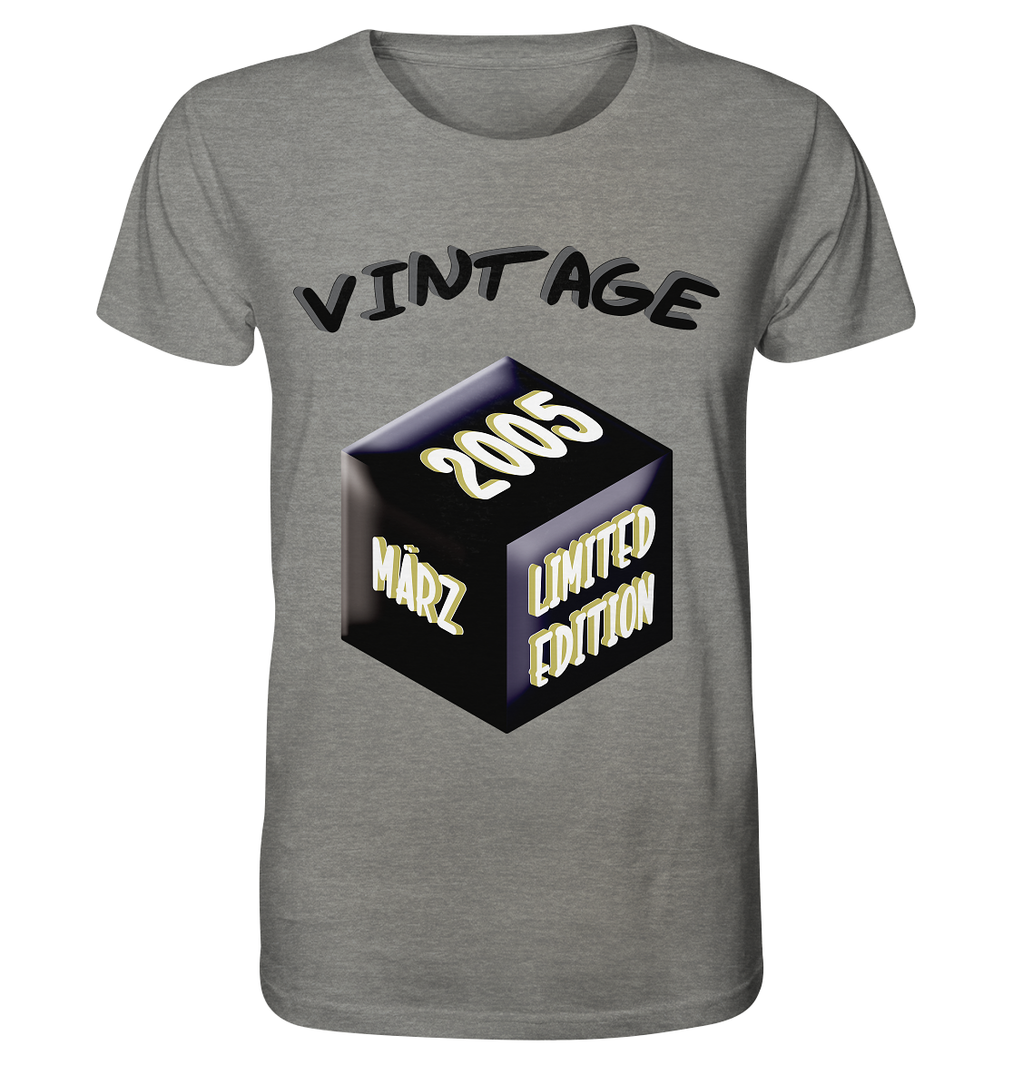 Vintage 2005 MÄRZ Limited Edition, Geschenk zum 18 - Organic Shirt (meliert)