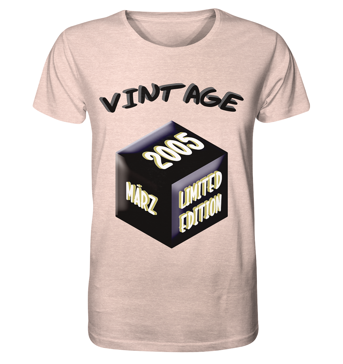 Vintage 2005 MÄRZ Limited Edition, Geschenk zum 18 - Organic Shirt (meliert)