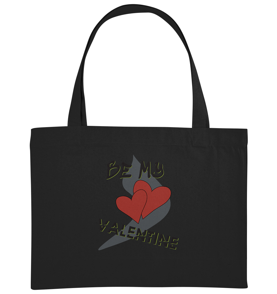 Be my Valentine, Valentinstag, 14. Februar - Organic Shopping-Bag