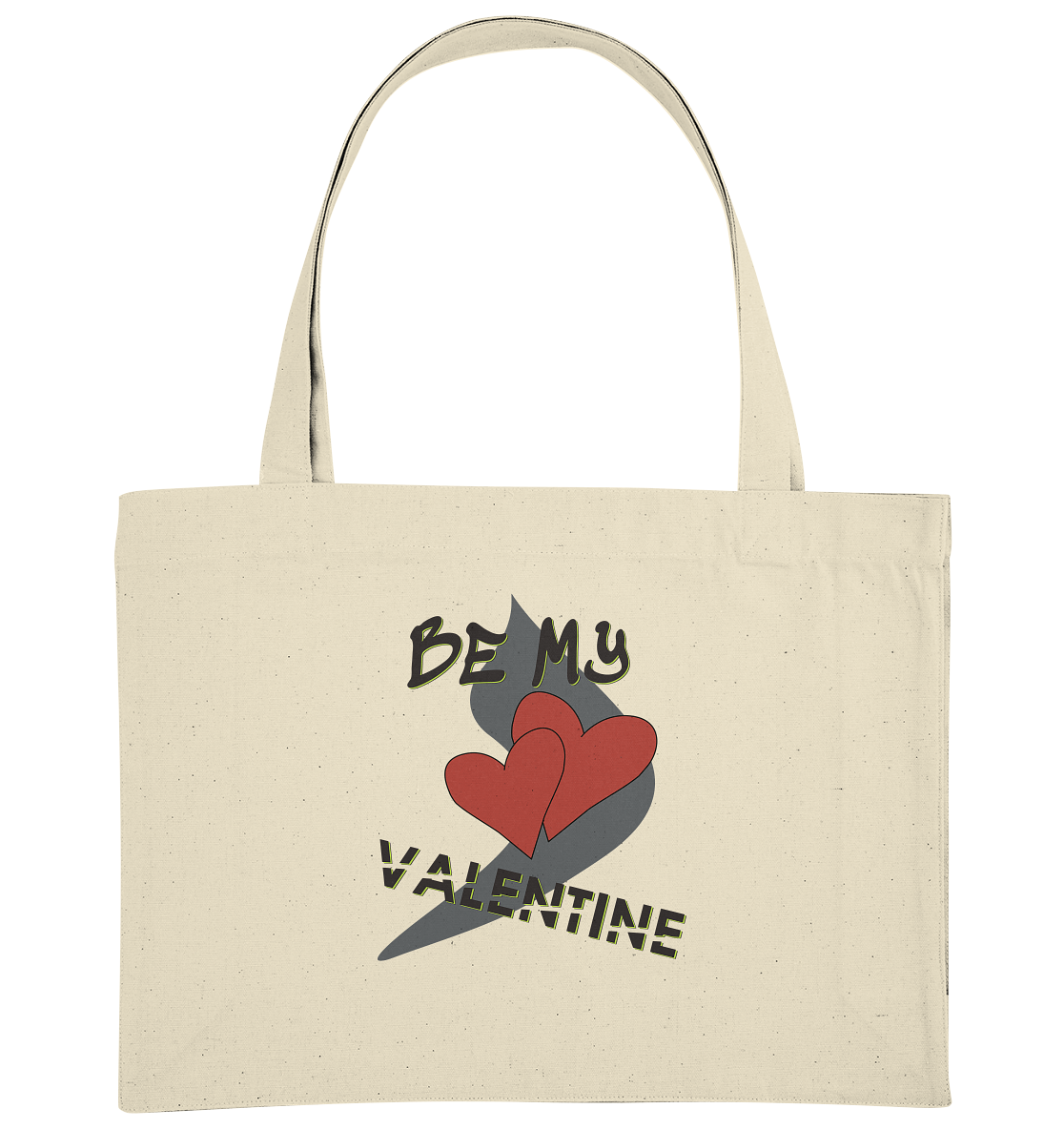 Be my Valentine, Valentinstag, 14. Februar - Organic Shopping-Bag
