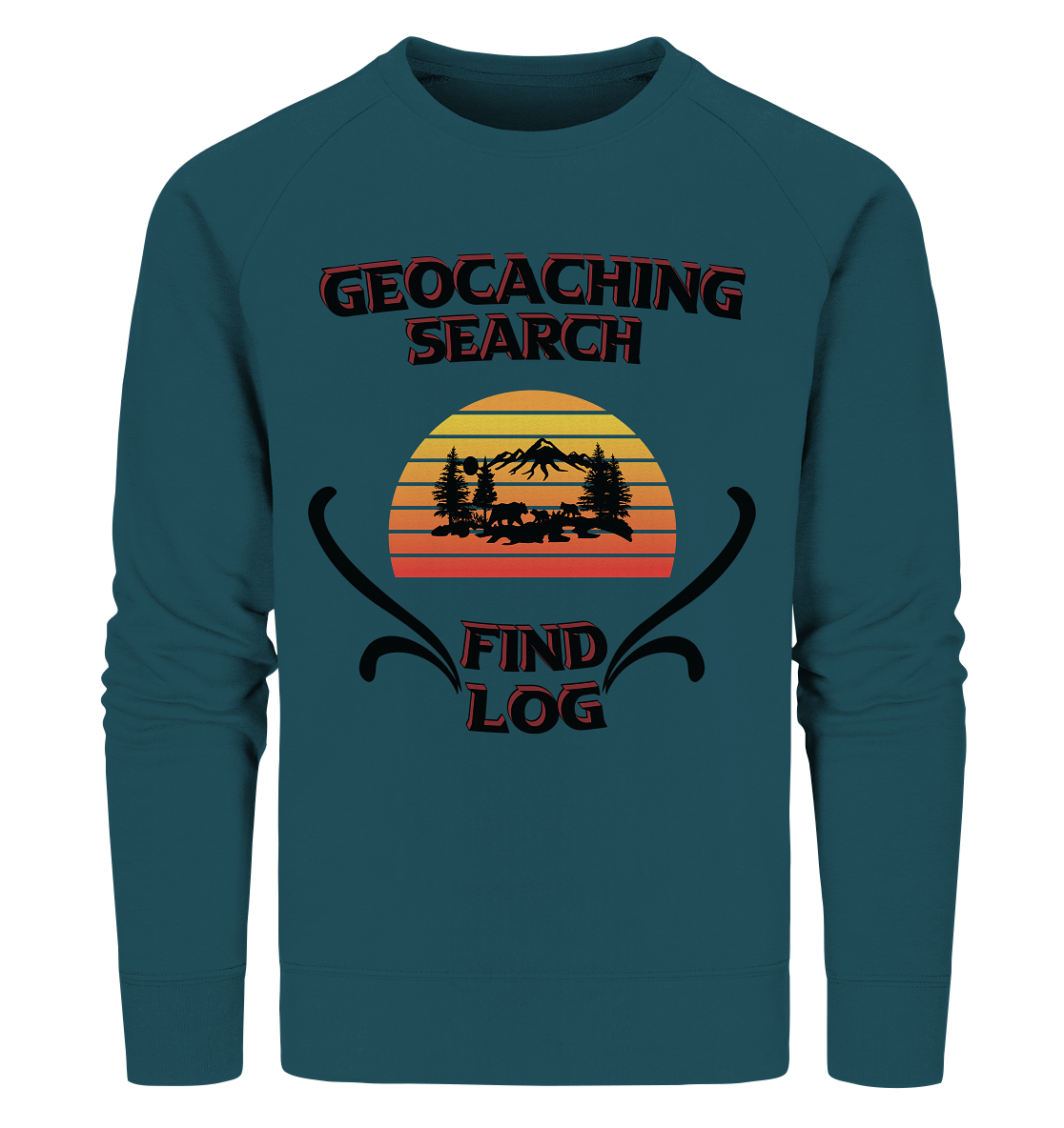 Geocaching, Suchen, Finden und Log, Geocaches - Organic Sweatshirt