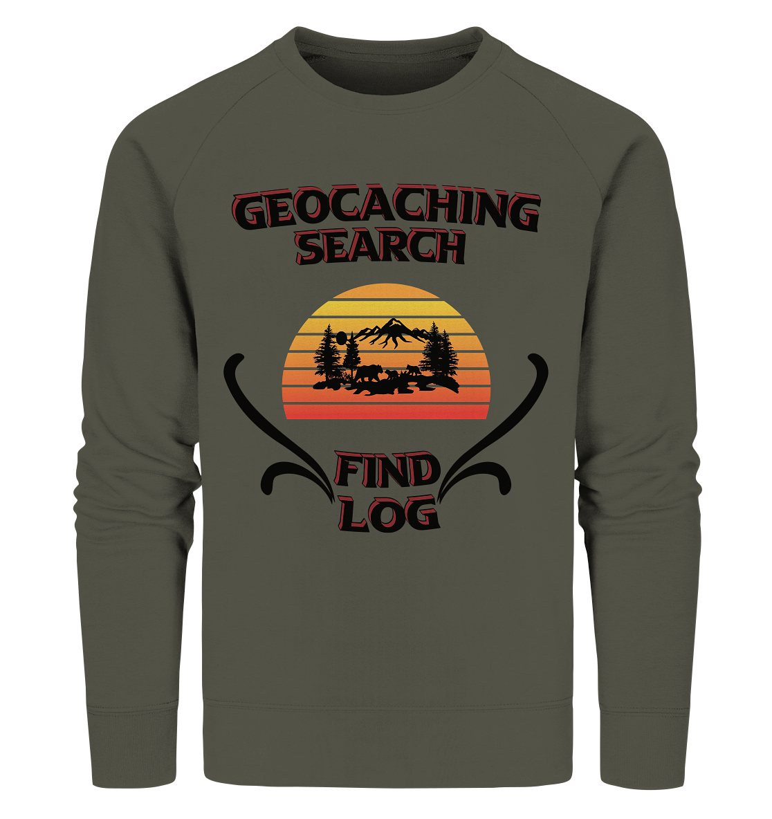 Geocaching, Suchen, Finden und Log, Geocaches - Organic Sweatshirt