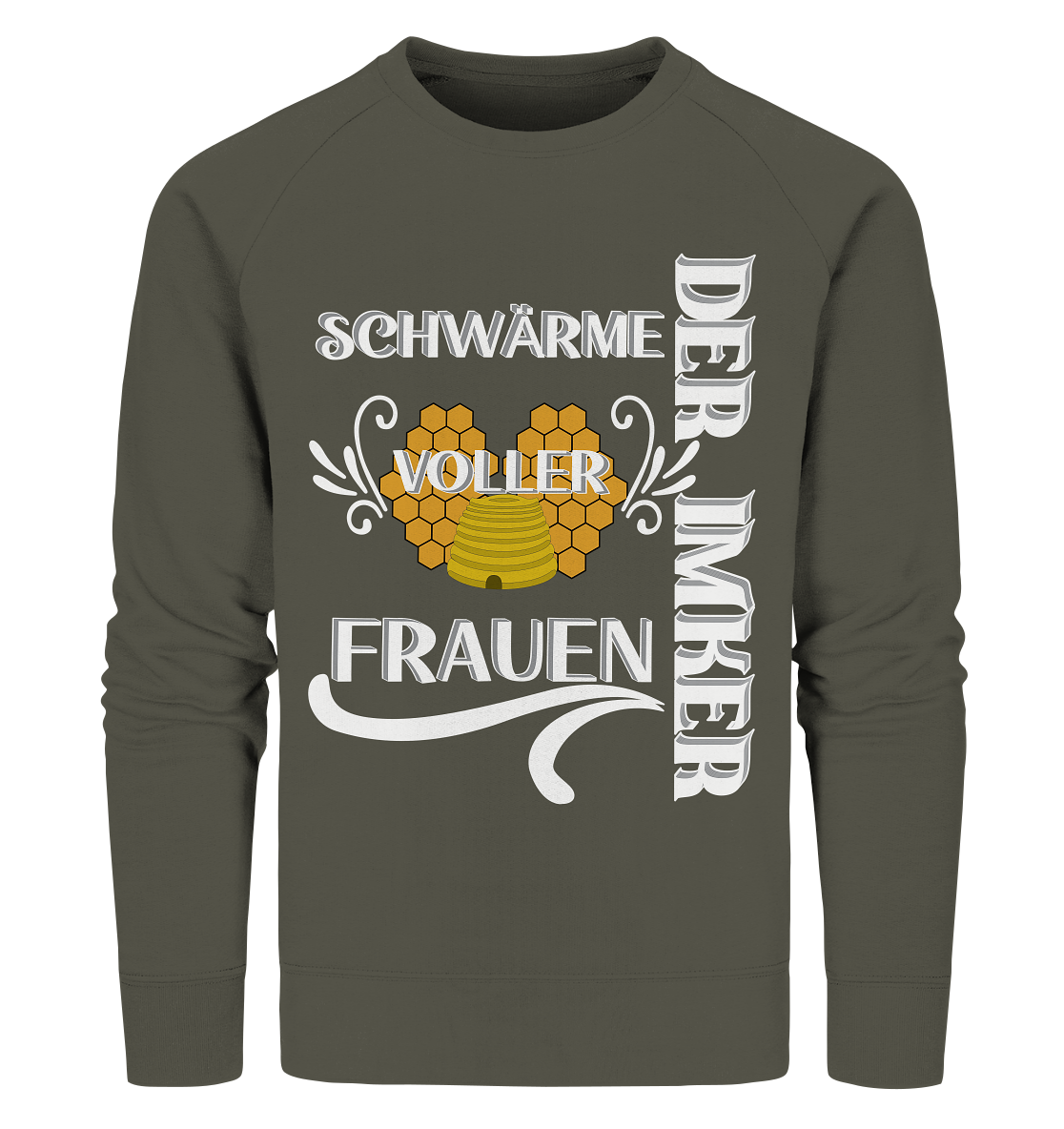 Der Imker, schwärme voller Frauen, Imkerei, Helden, Helles Motiv - Organic Sweatshirt