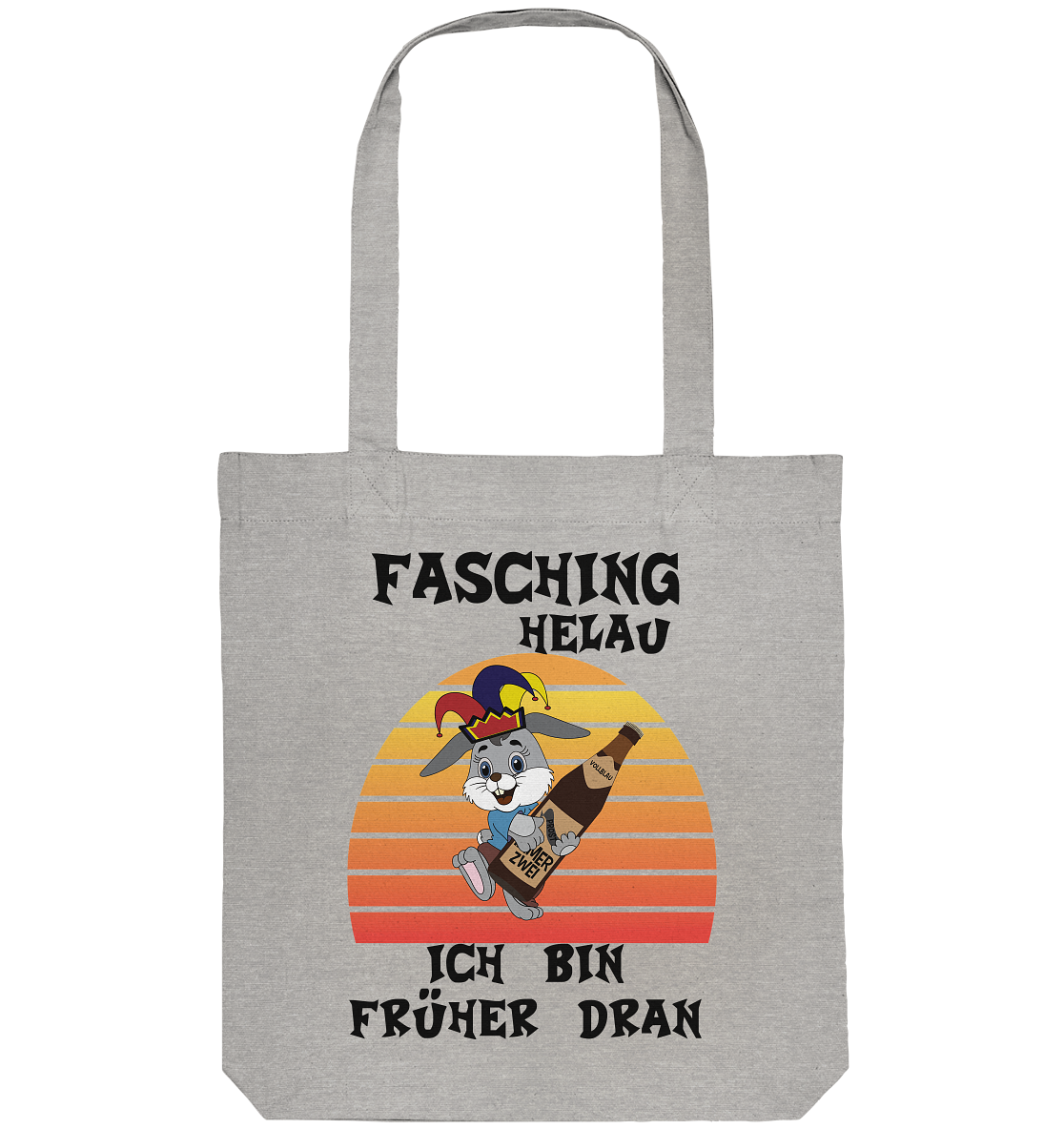 Fasching Helau, Osterhase feiert Karneval, Helau - Organic Tote-Bag