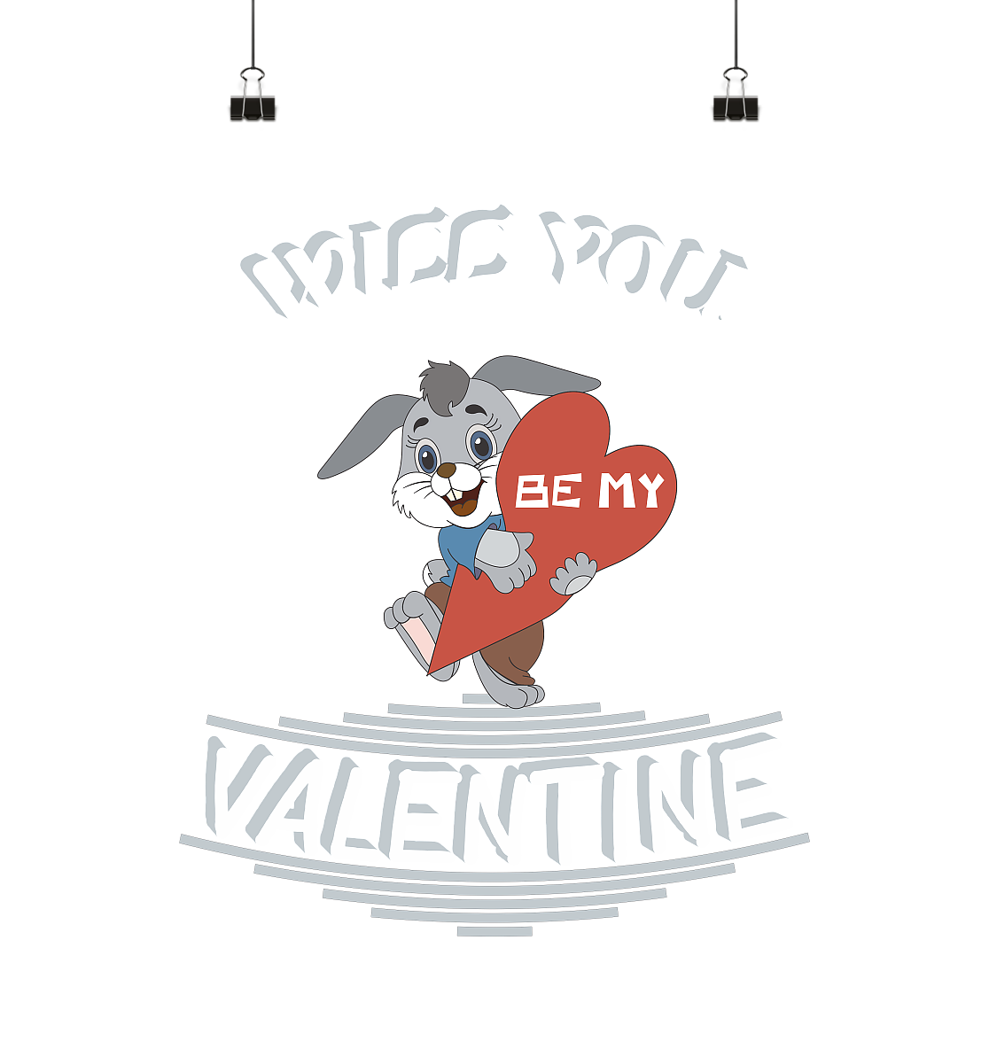 Valentine, Valentinstag am 14. Februar, Geschenkideen - Poster Din A1 (hoch)