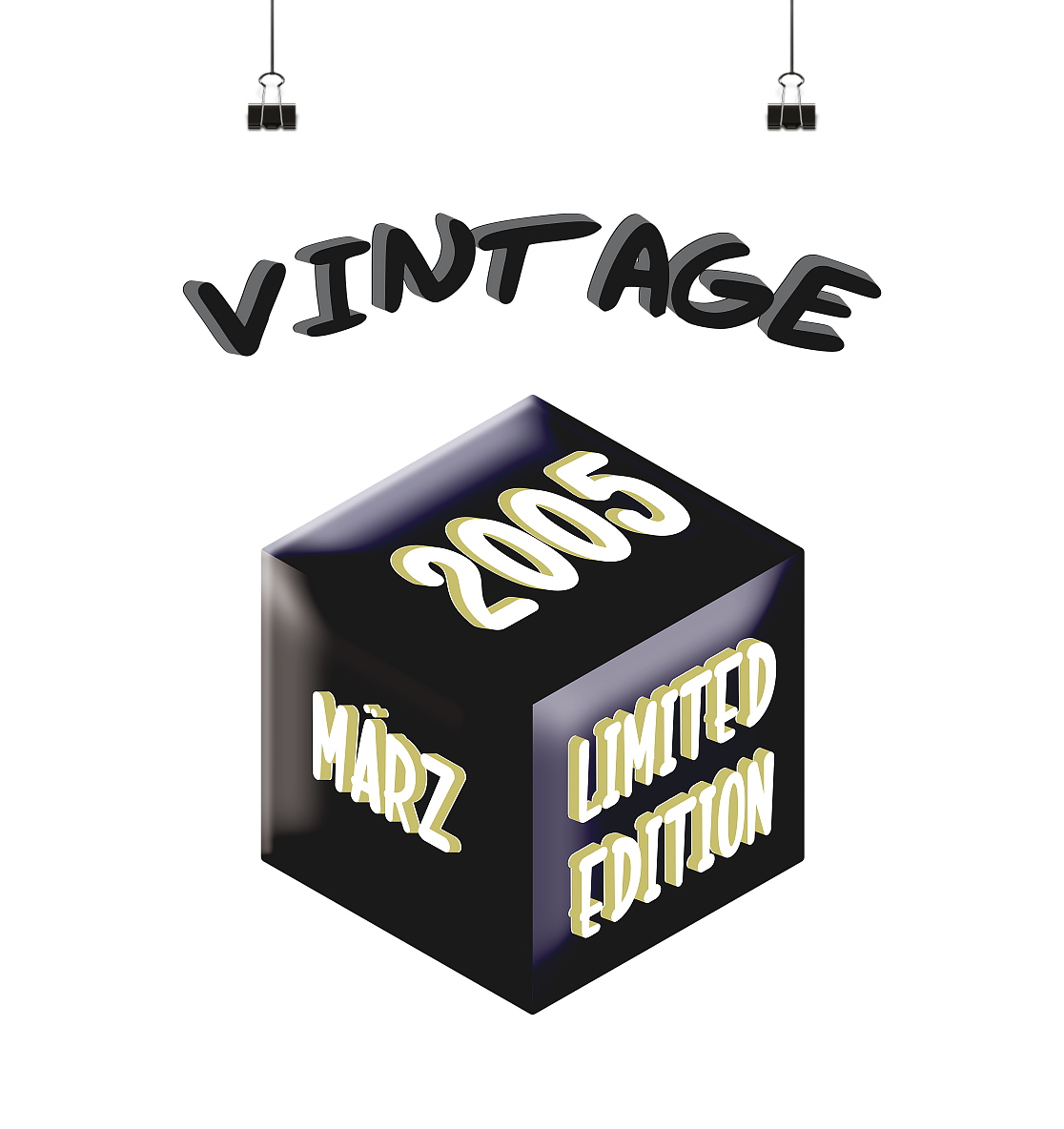 Vintage 2005 MÄRZ Limited Edition, Geschenk zum 18 - Poster Din A2 (hoch)