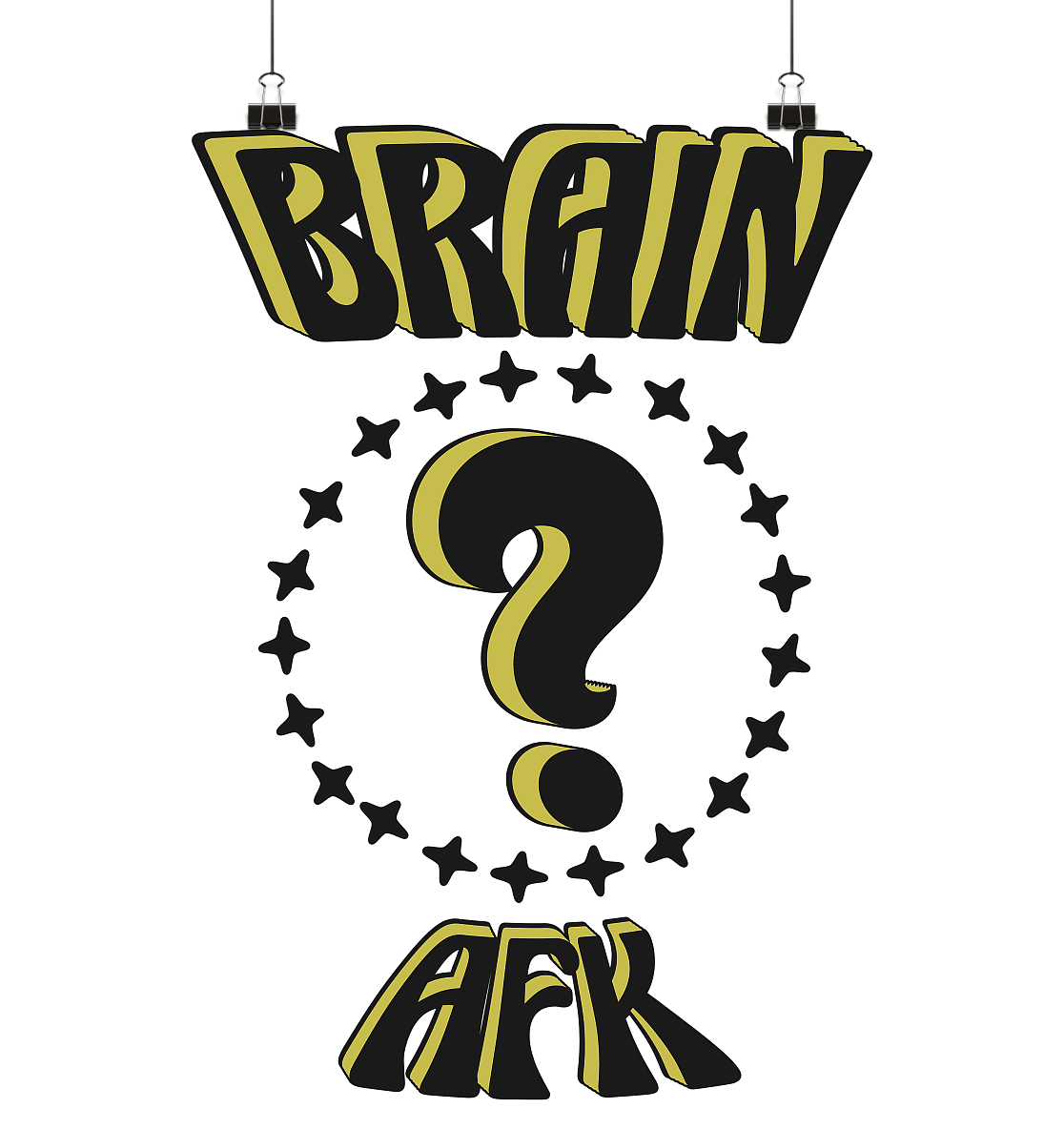 Brain AFK, bin mal abwesend, Trendy - Poster Din A2 (hoch)