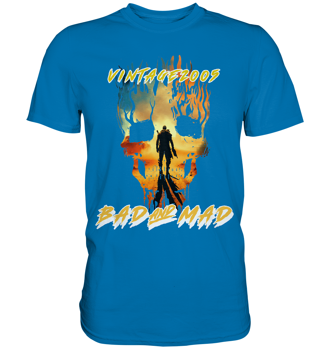 Vintage 2005- BAD AND MAD, streetwear, casual style - Premium Shirt