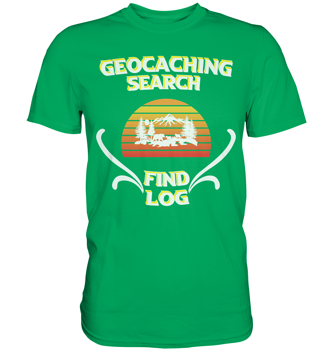 Geocaching, Suchen, Finden und Log, Geocache - Premium Shirt