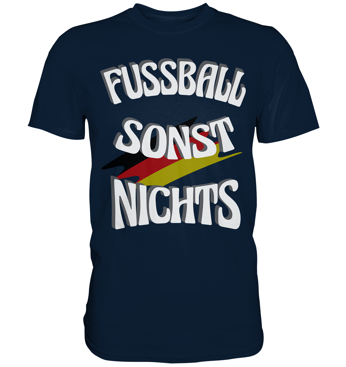 Fussball sonst Nichts, mit Leib und Seele Fan, Fußballfans - Premium Shirt