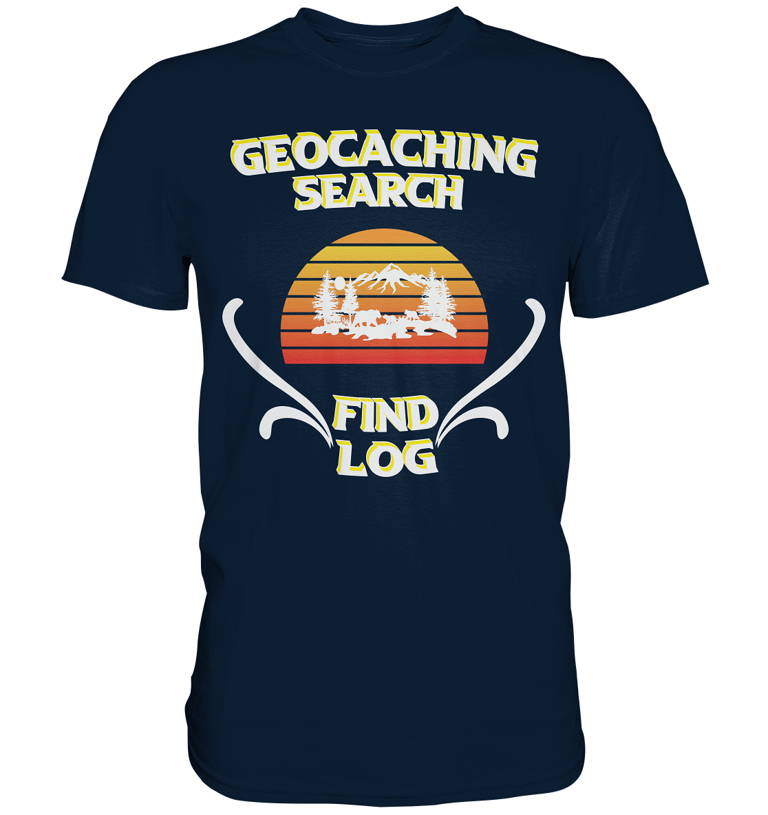 Geocaching, Suchen, Finden und Log, Geocache - Premium Shirt