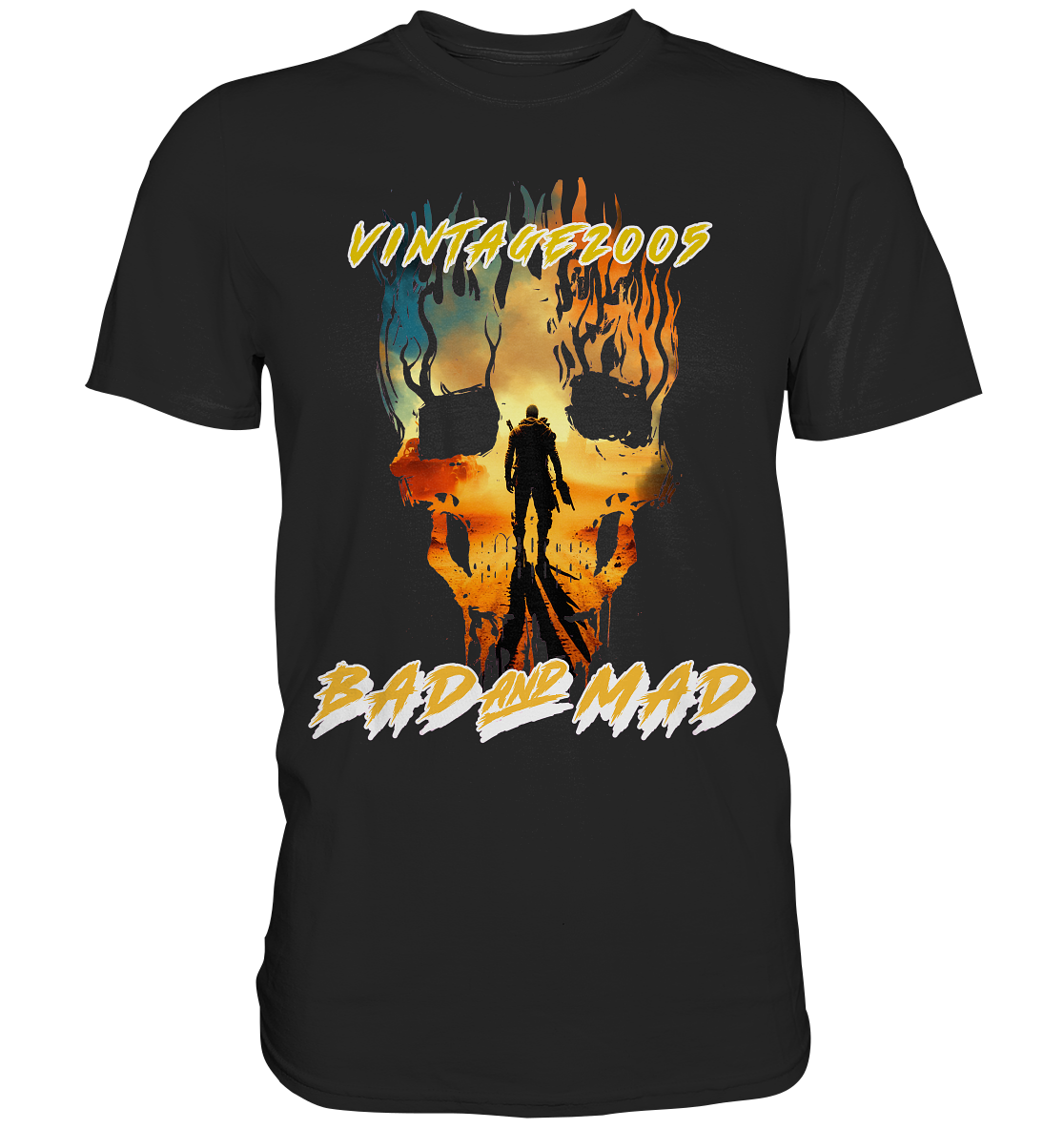 Vintage 2005- BAD AND MAD, streetwear, casual style - Premium Shirt
