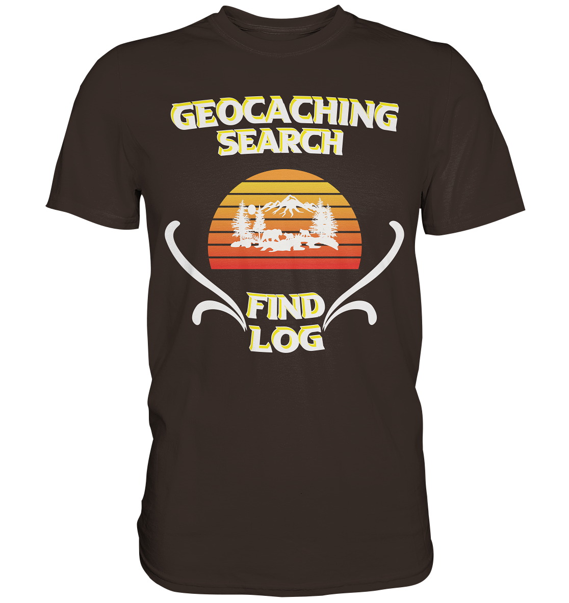 Geocaching, Suchen, Finden und Log, Geocache - Premium Shirt