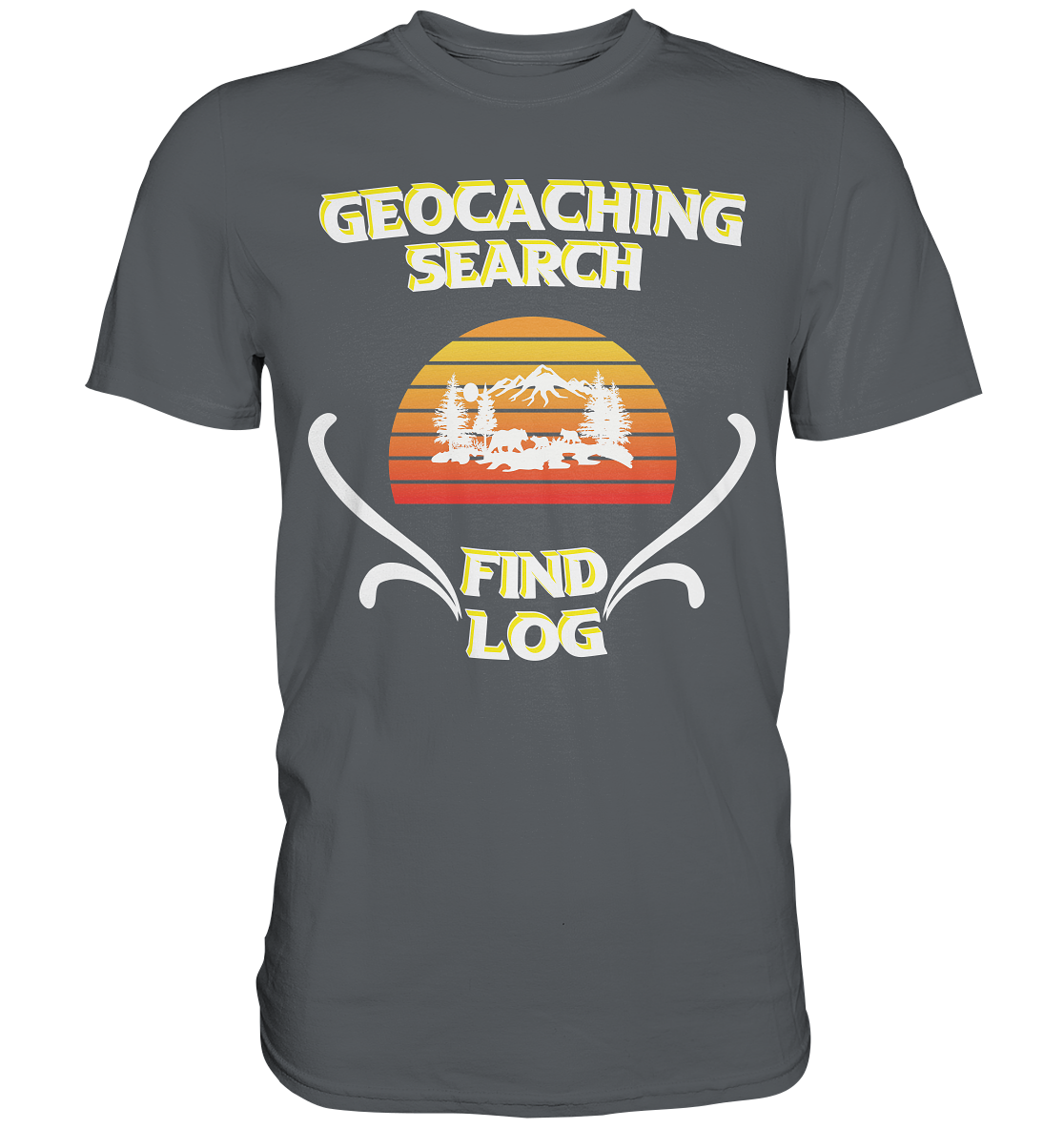 Geocaching, Suchen, Finden und Log, Geocache - Premium Shirt