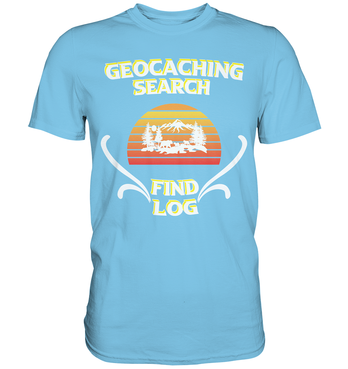 Geocaching, Suchen, Finden und Log, Geocache - Premium Shirt