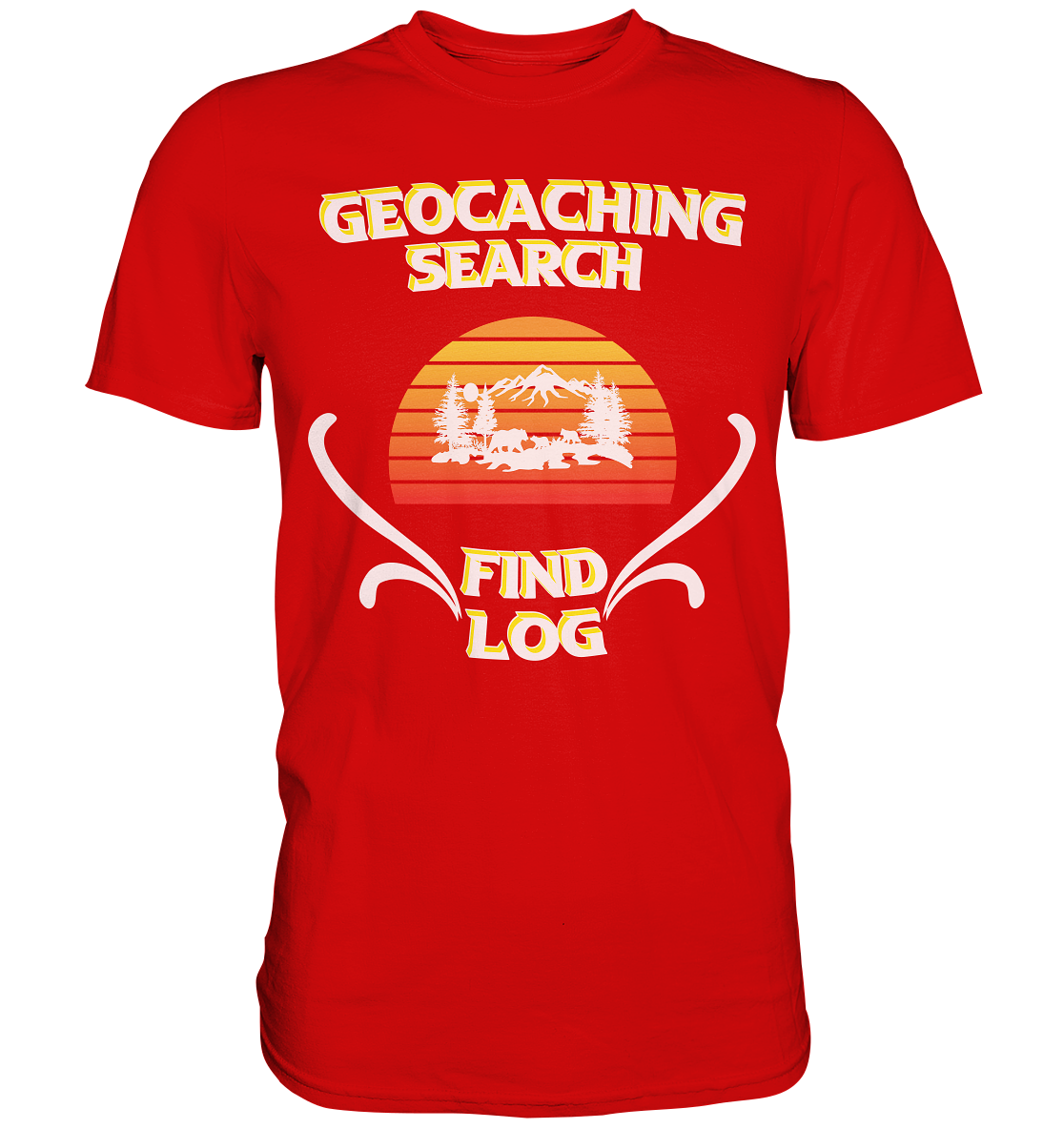 Geocaching, Suchen, Finden und Log, Geocache - Premium Shirt