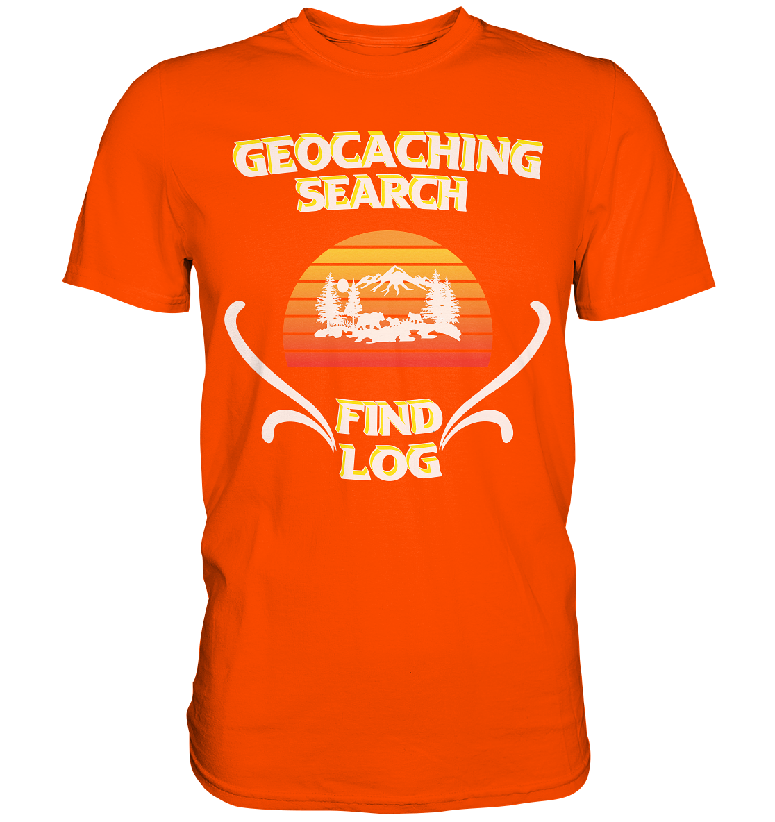 Geocaching, Suchen, Finden und Log, Geocache - Premium Shirt
