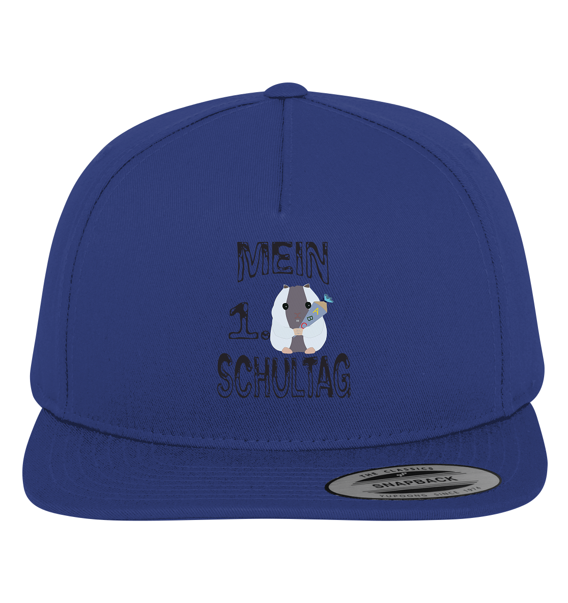 Schulanfang Schwarzes Design, Einschulung, Zuckettüte - Premium Snapback