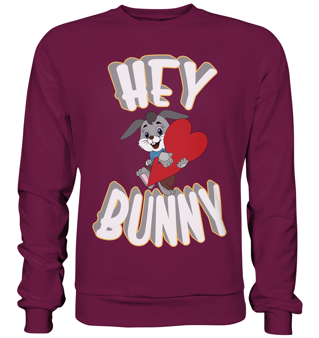 Hey Bunny, Valentine, Valentinstag am 14. Februar, Geschenkideen - Premium Sweatshirt