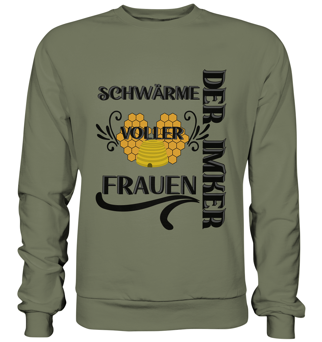 Der Imker, schwärme voller Frauen, Imkerei, Helden, schwarzes Design - Premium Sweatshirt