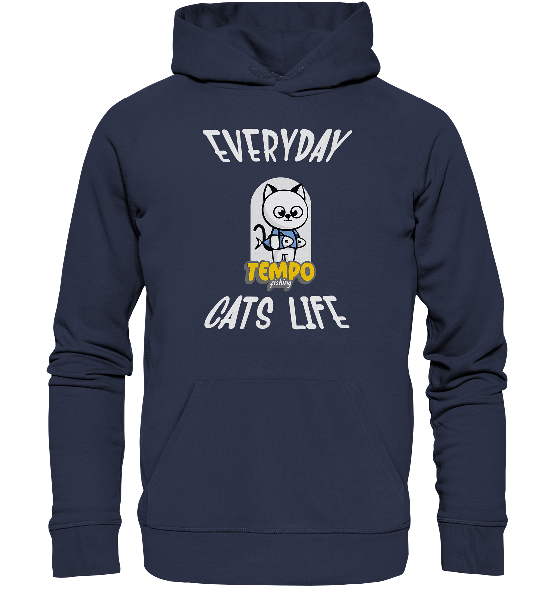 Katzenleben- Everyday Cats Life, Katzenliebhaber, Tierfreund - Premium Unisex Hoodie