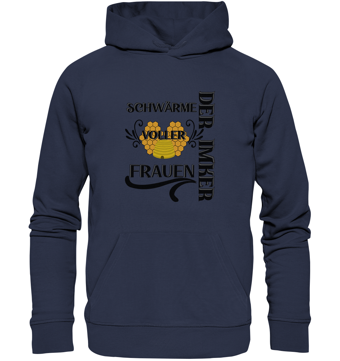 Der Imker, schwärme voller Frauen, Imkerei, Helden, schwarzes Design - Premium Unisex Hoodie