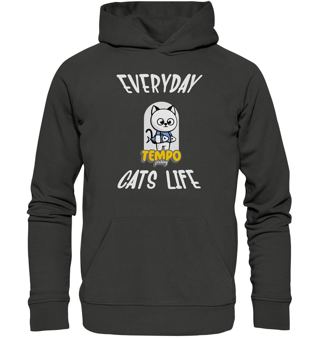 Katzenleben- Everyday Cats Life, Katzenliebhaber, Tierfreund - Premium Unisex Hoodie