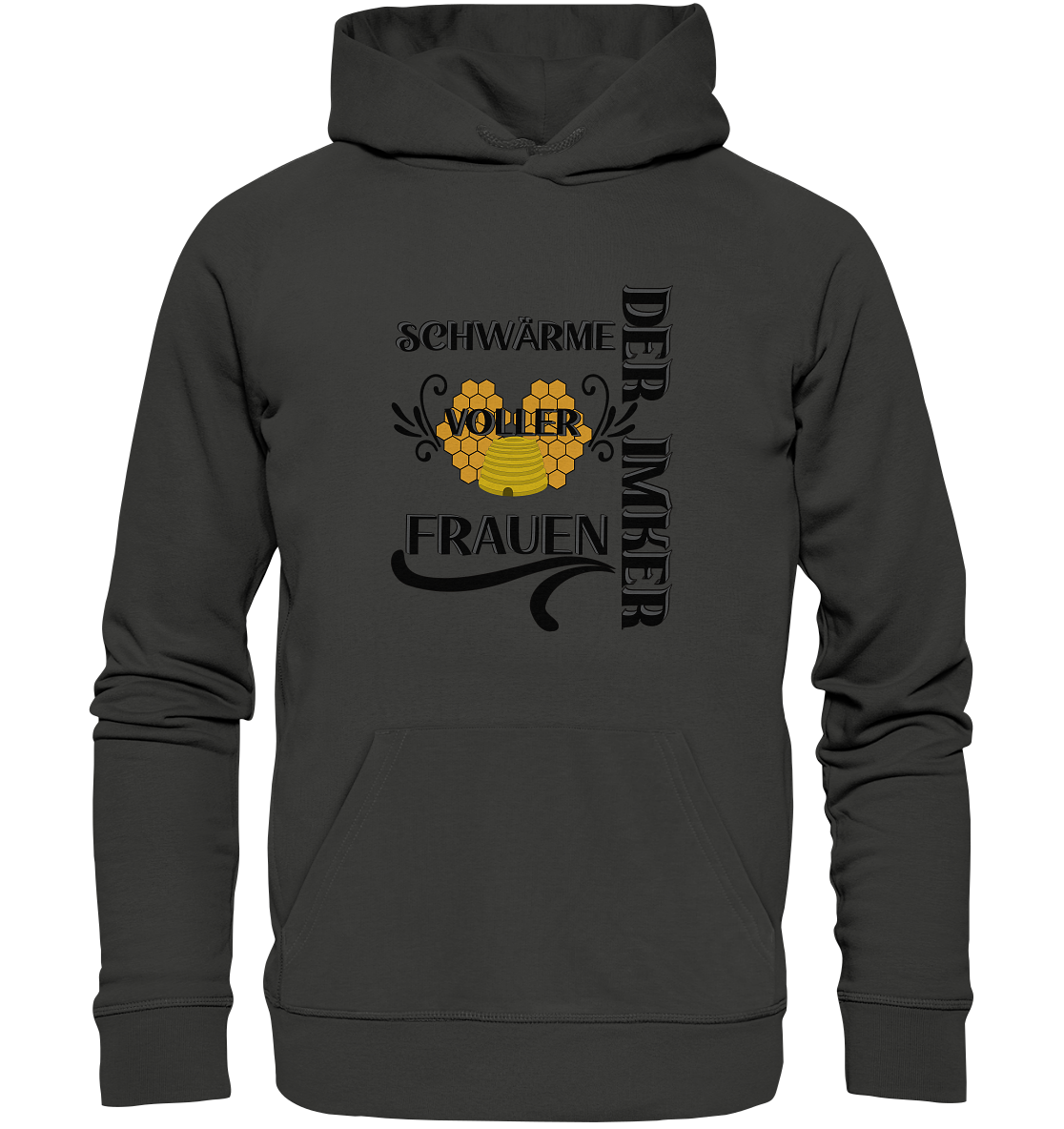 Der Imker, schwärme voller Frauen, Imkerei, Helden, schwarzes Design - Premium Unisex Hoodie