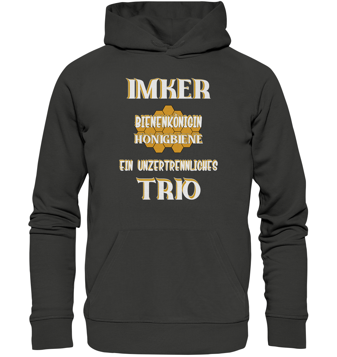 Imker- Bienenkönigin und Honigbiene, einTeam, Pfleger und Schützer von Bienen - Premium Unisex Hoodie
