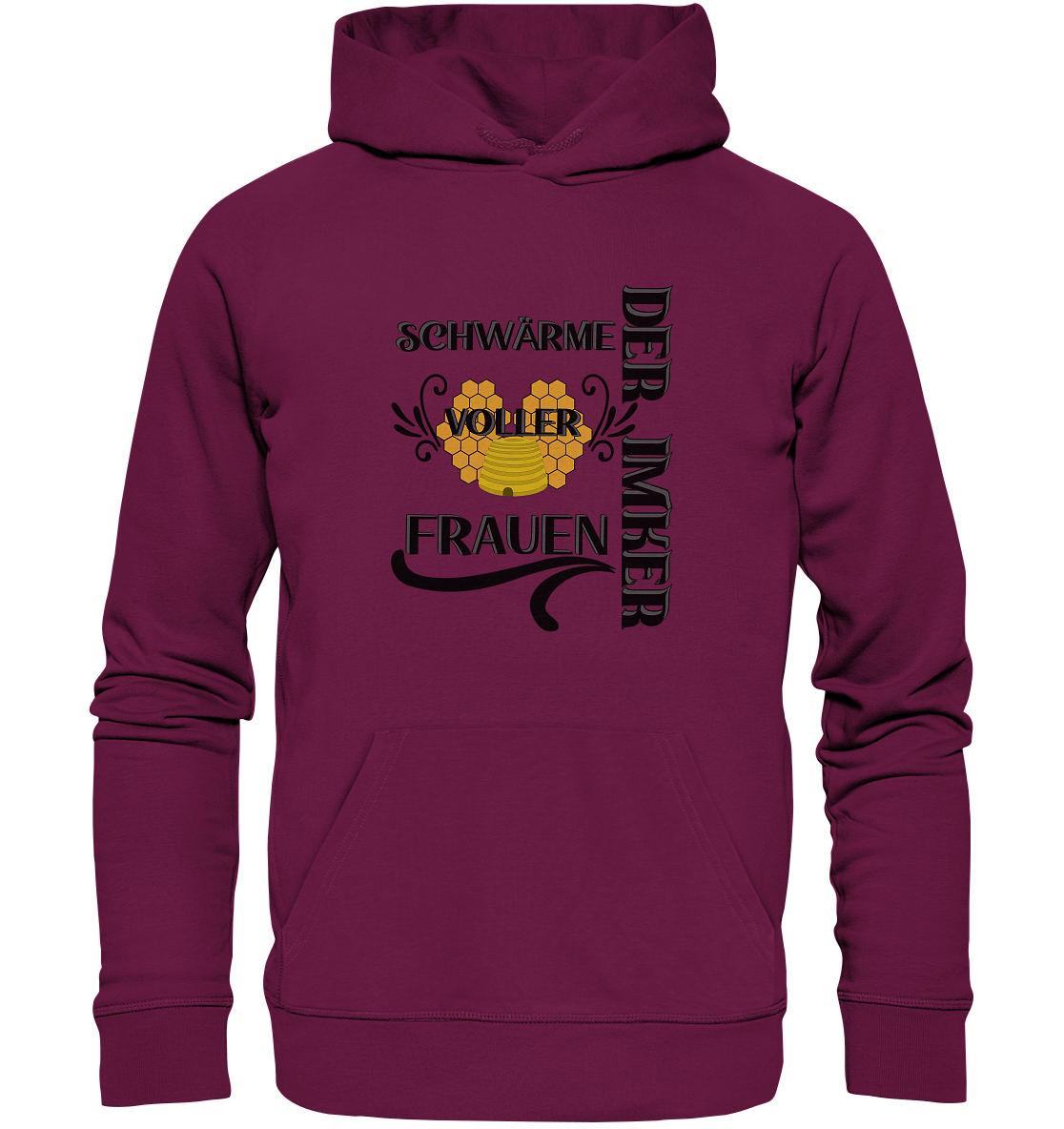 Der Imker, schwärme voller Frauen, Imkerei, Helden, schwarzes Design - Premium Unisex Hoodie