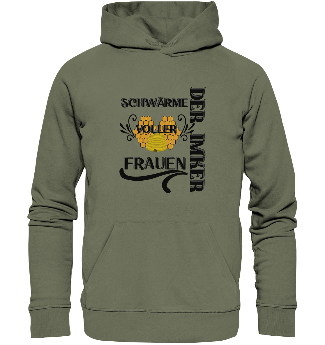 Der Imker, schwärme voller Frauen, Imkerei, Helden, schwarzes Design - Premium Unisex Hoodie