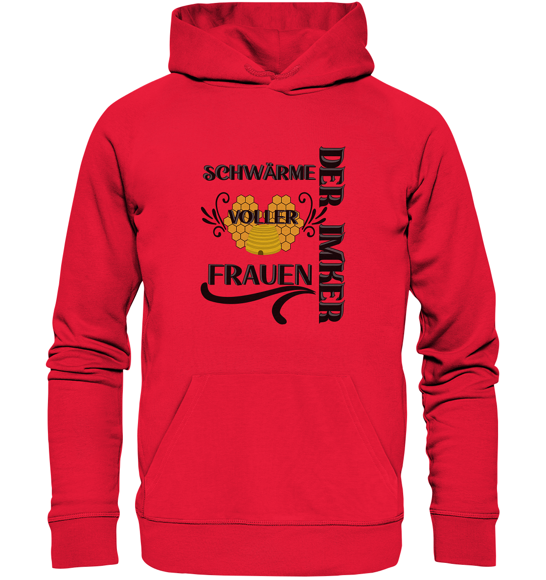Der Imker, schwärme voller Frauen, Imkerei, Helden, schwarzes Design - Premium Unisex Hoodie