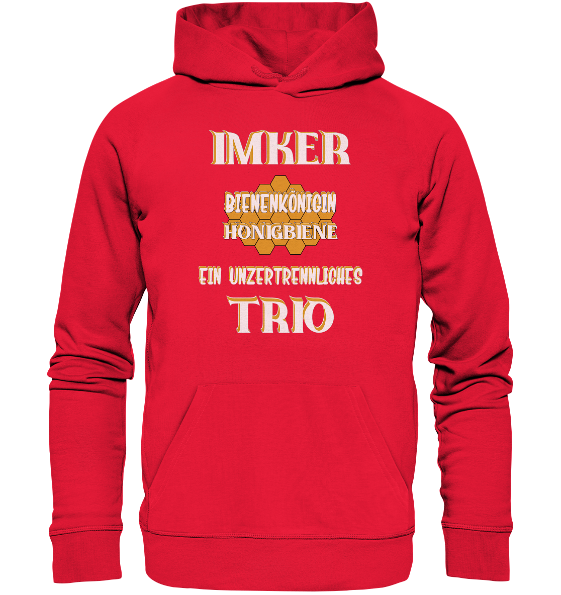 Imker- Bienenkönigin und Honigbiene, einTeam, Pfleger und Schützer von Bienen - Premium Unisex Hoodie