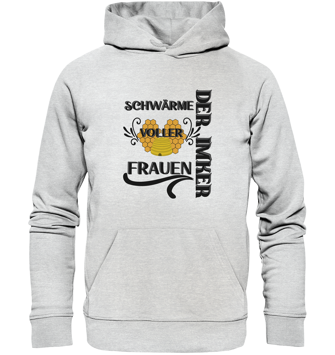 Der Imker, schwärme voller Frauen, Imkerei, Helden, schwarzes Design - Premium Unisex Hoodie