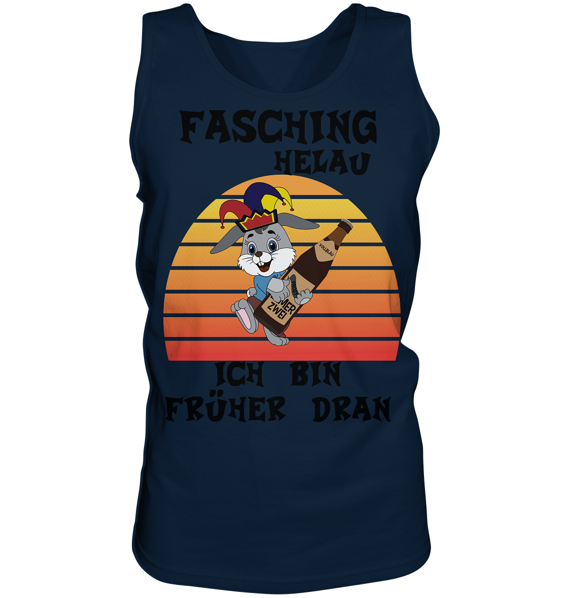 Fasching Helau, Osterhase feiert Karneval, Helau - Tank-Top